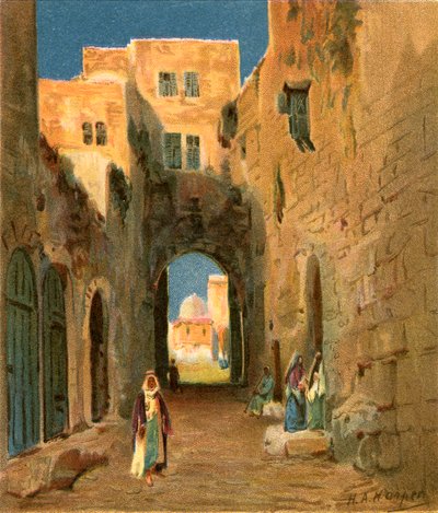 Une rue à Jérusalem - Henry Andrew Harper