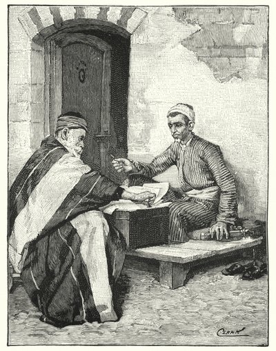 Un écrivain oriental scellant une lettre - Henry Andrew Harper
