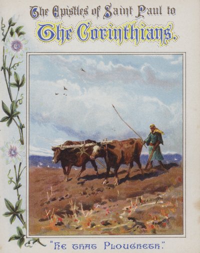Celui qui laboure (chromolithographie) - Henry Andrew Harper