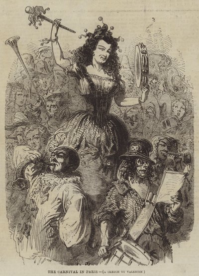 Le carnaval à Paris - Henry Augustin Valentin