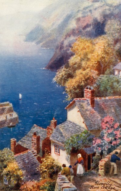 Rose Cottage, Clovelly - Henry B. (after) Wimbush
