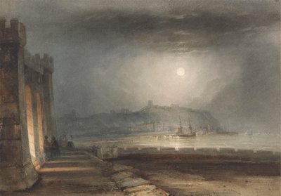 Port de Scarborough, Yorkshire - Clair de lune - Henry Barlow Carter