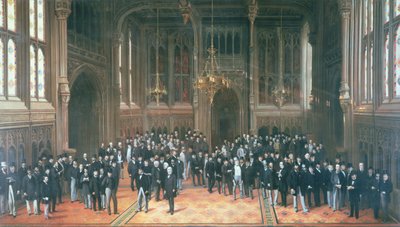 Lobby des Membres, Chambres du Parlement, 1872-73 - Henry Barraud