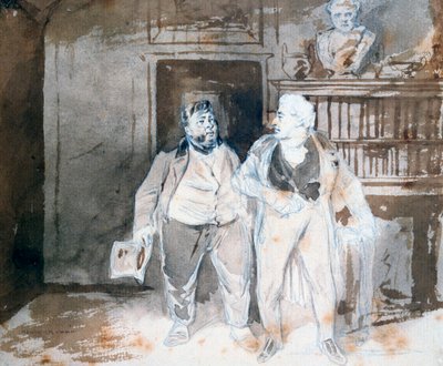 Deux personnages, vers 1825-1877 - Henry Bonaventure Monnier