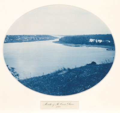 Embouchure de la rivière Sainte-Croix, tiré de la série Upper Mississippi River, Views, Volume I - Henry Bosse