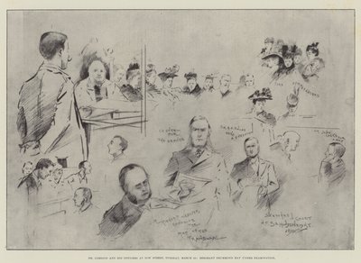 Dr Jameson et ses Officiers à Bow Street, mardi 10 mars, Sergent Drummond Hay en examen - Henry Charles Seppings Wright