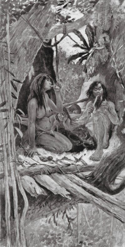 Habitants des arbres préhistoriques chinois - Henry Charles Seppings Wright