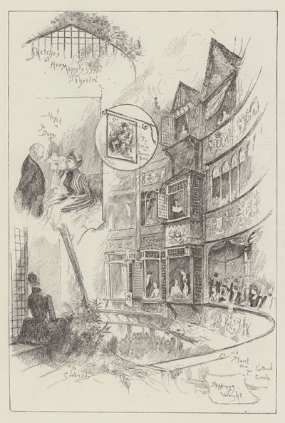 Croquis au Théâtre de Sa Majesté - Henry Charles Seppings Wright