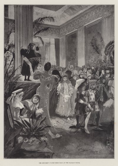 Le bal costumé des enfants à la Mansion House - Henry Charles Seppings Wright