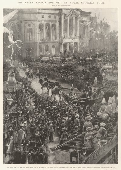 La reconnaissance de la ville pour la tournée coloniale royale - Henry Charles Seppings Wright