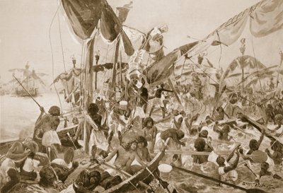Le Combat Naval à Péluse, illustration de 