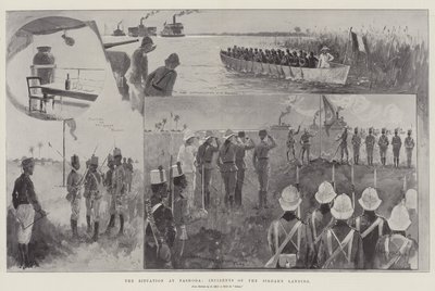 La Situation à Fashoda, Incidents du débarquement du Sirdar - Henry Charles Seppings Wright