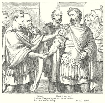 Antoine et Cléopâtre (gravure) - Henry Courtney (after) Selous