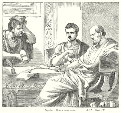 Antoine et Cléopâtre (gravure) - Henry Courtney (after) Selous