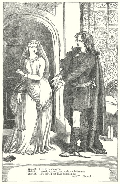 Hamlet (gravure) - Henry Courtney (after) Selous