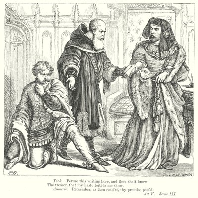 Le roi Richard II (gravure) - Henry Courtney (after) Selous