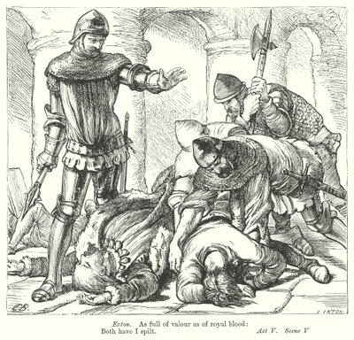 Le roi Richard II (gravure) - Henry Courtney (after) Selous