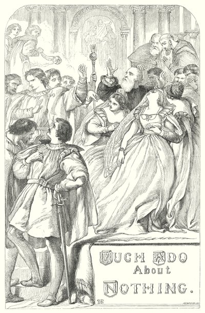 Much Ado About Nothing (gravure) - Henry Courtney (after) Selous