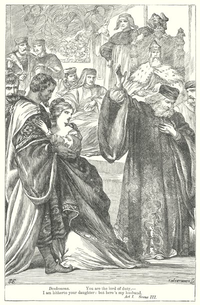 Othello (gravure) - Henry Courtney (after) Selous