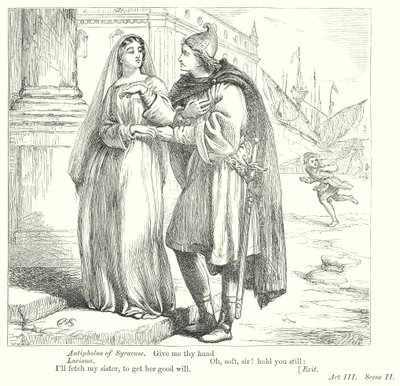 La comédie des erreurs (gravure) - Henry Courtney (after) Selous
