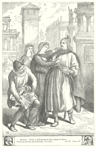 La comédie des erreurs (gravure) - Henry Courtney (after) Selous