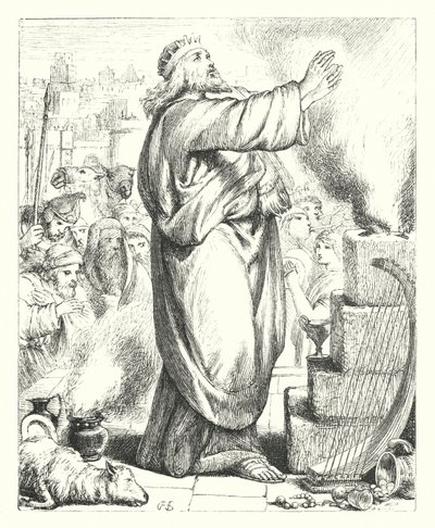 Le Sacrifice de David - Henry Courtney (after) Selous