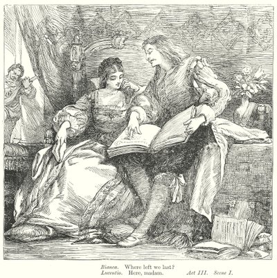 La Mégère apprivoisée (gravure) - Henry Courtney (after) Selous