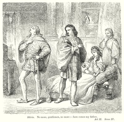 Les deux gentilshommes de Vérone (gravure) - Henry Courtney (after) Selous