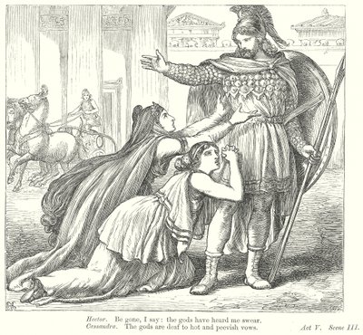 Troïlus et Cressida (gravure) - Henry Courtney (after) Selous