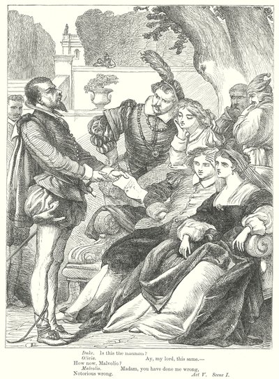 Twelfth Night (gravure) - Henry Courtney (after) Selous