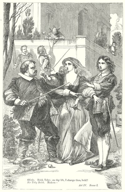 Twelfth Night (gravure) - Henry Courtney (after) Selous