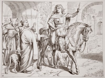 Hereward informe son oncle le Prieur qu