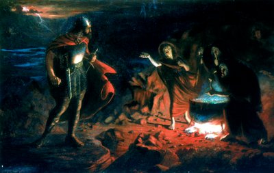 Macbeth et les sorcières, fin du 19ème siècle - Henry Daniel Chadwick