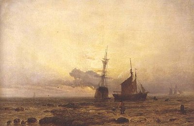 Scène côtière, soir - Henry Dawson