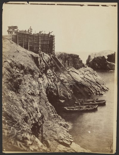 Tirs pour charger les briquets de guano, îles Chincha - Henry DeWitt Moulton