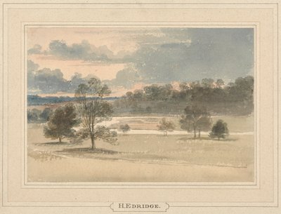 Une rivière sinueuse - Henry Edridge