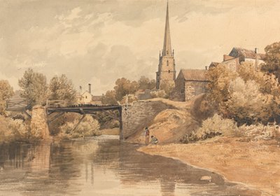 Sur le Monnow, Monmouth - Henry Edridge