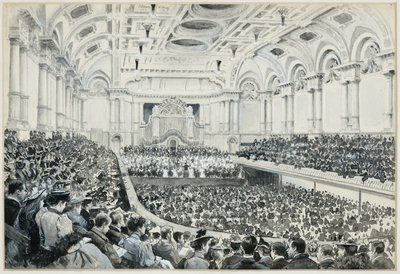 Free Trade Hall, intérieur, nuit de l
