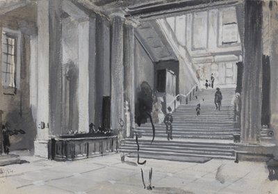 Vue intérieure du British Museum montrant l