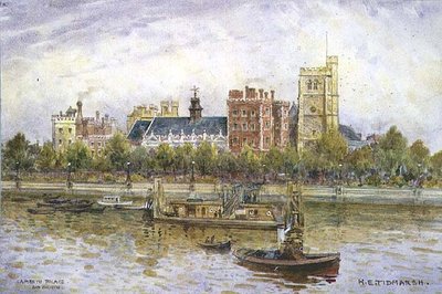 Palais de Lambeth et église - Henry Edward Tidmarsh