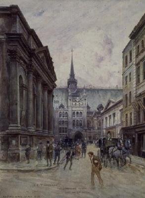 St. Lawrence Jewry et le Guildhall - Henry Edward Tidmarsh