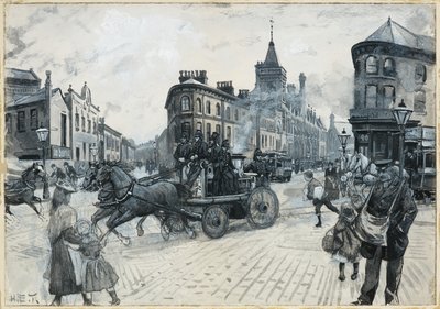 La Jonction, Hulme : Un Appel à un Incendie - Henry Edward Tidmarsh