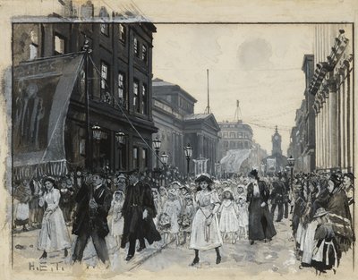 Procession du lundi de Pentecôte, Mosley Street - Henry Edward Tidmarsh