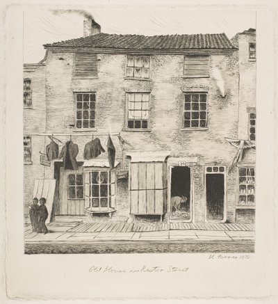 Vieille maison de Rector Street, tirée de « Scènes du vieux New York » - Henry Farrer