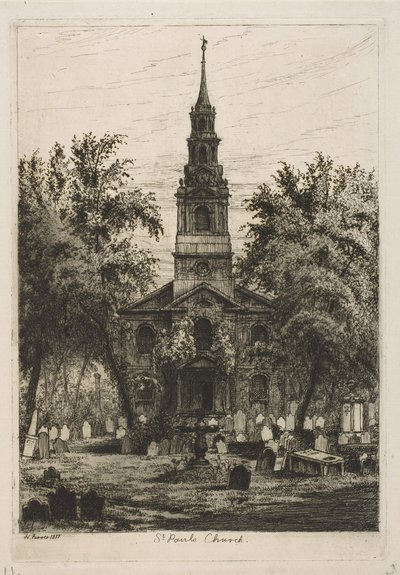 Chapelle Saint-Paul, New York (Scenes of Old New York) - Henry Farrer