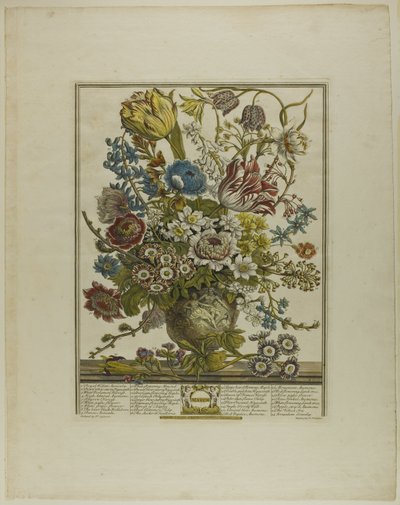 Mars, des Douze Mois de Fleurs - Henry Fletcher
