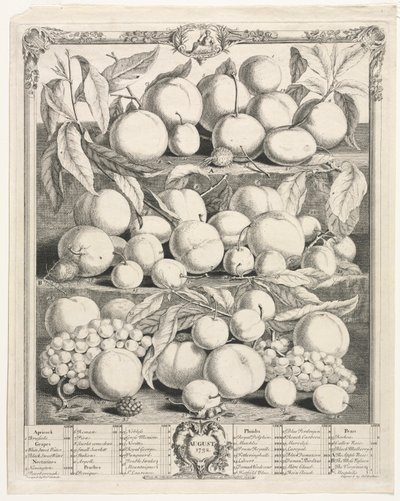 Douze mois de fruits : Août - Henry Fletcher