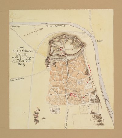 Ancien fort de Sehwan, Sindh - Henry Francis Ainslie