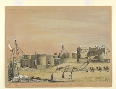 Partie de la ville indigène de Kurachee (Karachi), avril 1851 - Henry Francis Ainslie