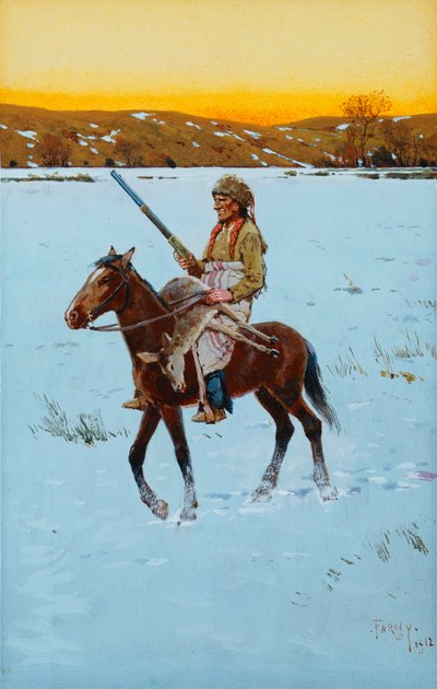 Indien revenant de la chasse, 1912 - Henry Francois Farny